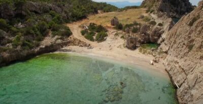 Sterna: The hidden beach in Loutraki with crystal clear waters