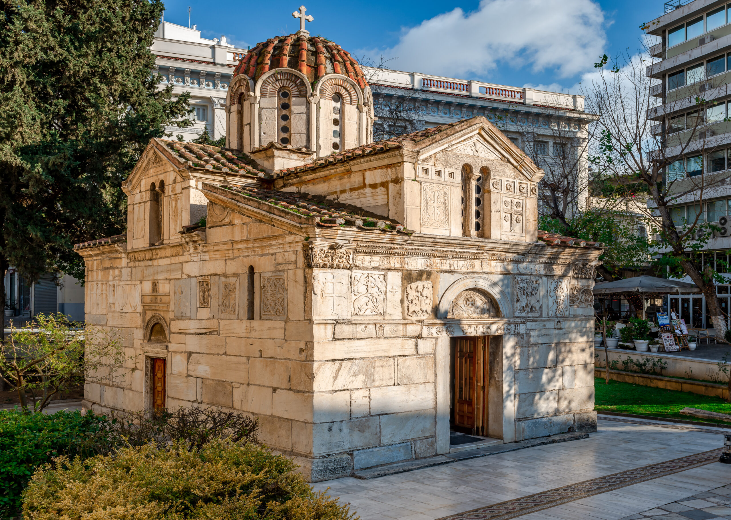 Athens’ “Little Cathedral” and its unique building materials