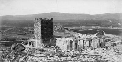 There was once this big tower on the Acropolis